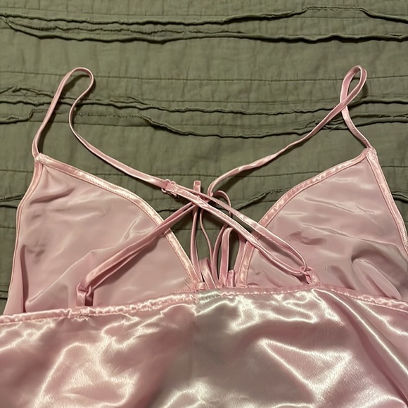 Middle Tie together designed crop tops, Pink/ Brown, H&M - Picture 5 of 7